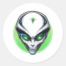 Search for grey alien stickers Green
