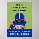 Search for football baby shower posters Blue