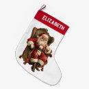 Search for old santa claus christmas stockings Xmas
