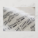 Search for treble clef note postcards Black