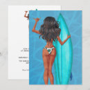 Search for surf birthday invitations Girl