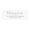 Search for engaged couple return address labels Minimalist