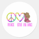 Search for peace love dance stickers Danceclass
