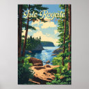 Search for vintage lake superior posters Isle royale national park