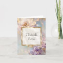 Search for purple flowers thank you cards Girly