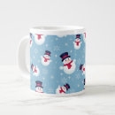 Search for cute snowmen mugs Blue
