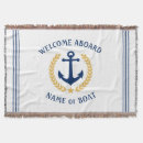 Search for white anchor blankets Nautical