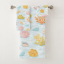 Search for seashells bath towels Seaweed