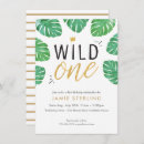 Search for baby boy 1st birthday invitations Jungle animals