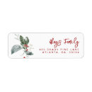 Search for festive return address labels Merry christmas