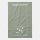 Search for sage and white tea towels Monogrammed