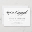 Search for minimalist engagement party invitations Chic