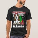 Search for basset hound christmas tshirts Santa
