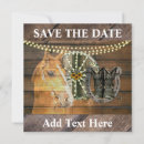 Search for cowboy boot save the dates Sunflowers