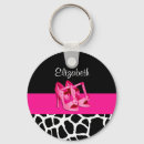 Search for pink high heel key rings Girly