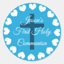 Search for boy first communion stickers Blue