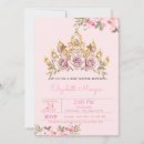 Search for tiara baby shower invitations Floral