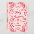 Search for ribbon christmas cards Hand drawn