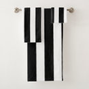 Search for black and white stripes bath towels Chic