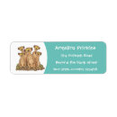 Search for cartoon family return address labels Cute