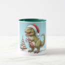 Search for christmas dinosaur mugs Cute