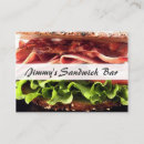 Search for sandwich business cards Sub