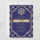 Search for snowflake pattern invitations Blue