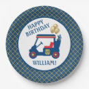 Search for red and blue paper plates First birthday