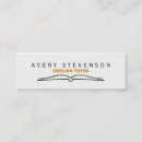 Search for open book business cards Reading