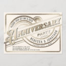 Search for golden wedding anniversary invitations White