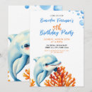 Search for blue dolphin invitations Coral