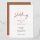 Search for gold and brown wedding invitations Script