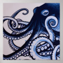 Search for blue octopus posters Watercolor