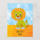 Search for cute lion postcards Safari