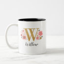 Search for monogram letter w mugs Initial