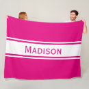 Search for pink blankets Pink and white