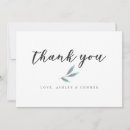 Search for green leaf thank you cards Script