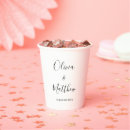 Search for wedding paper cups Typography