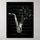 Search for saxophone posters White