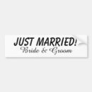 Search for just married bumper stickers Newlyweds