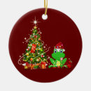 Search for frogs christmas tree decorations Santa