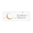 Search for stars return address labels moon