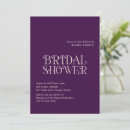 Search for purple bridal shower invitations Minimalist