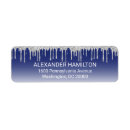 Search for midnight blue return address labels Silver