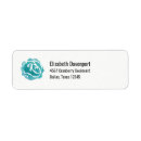 Search for teal green return address labels Chic