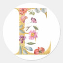Search for flower letter e stickers Gold