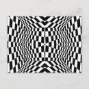 Search for black and white patterns postcards Design