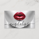 Search for lipstick business cards Kiss