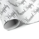Search for married wrapping paper Typography