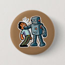Search for funny robots badges Cute